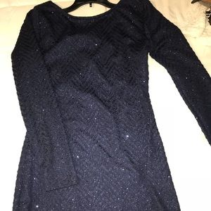 Royal Blue Glittery Dress